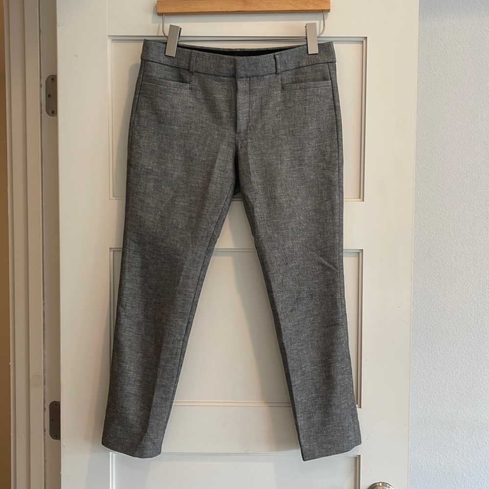 Banana Republic dark gray cropped taper pants